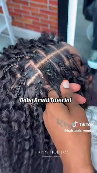 Step by step Boho Braids Tutorial #bohobraids #bohobraidstutorial #goddessknotlessbraids #bohoknotlessbraids #braiding #braids #boxbraids #knotlessbraids #rvabraider #rvahairstylists #usabraiders