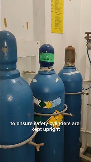 Safe storage of acetylene and oxygen room on ships for welding, cutting, and fire protection.
