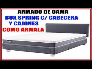 👉ARMED BED 🛌BOX SPRING with HEADBOARD and DRAWERS,👍Here I show you how you can do it yourself💪