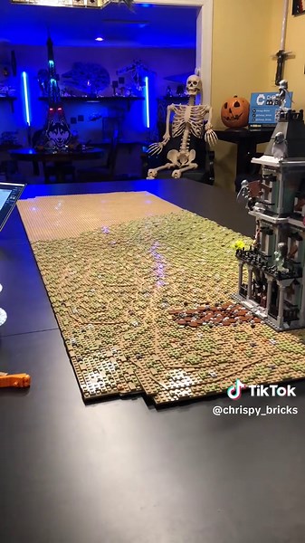 LEGO Halloween Display: Adding a Dirt Pathway