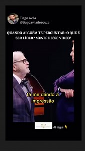 Liderar não é mandar. Liderar é formar gente, moldar caráter e deixar um legado que continue mesmo quando você sai da sala. Silvio Santos fez isso. Com simplicidade. Com ética. Com propósito. Ele não apenas construiu um império… Ele construiu pessoas que carregam seu DNA até hoje. Porque o verdadeiro líder não é lembrado pelo cargo. É lembrado pelas vidas que transformou. Se você sumir amanhã… quem você formou hoje? #silviosantos #líder #arca #liderança #legado #tiagoavila | Tiago Avila de Souza