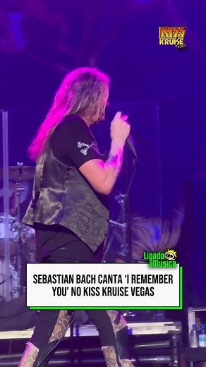 Sebastian Bach cantando o grande sucesso da sua fase no Skid Row, “I Remember You”, no KISS Kruise: Landlocked in Vegas. 🎥 @marcoschapeleta #sebastianbach #skidrow #kisskruise #ligadoamusica | Ligado à Música