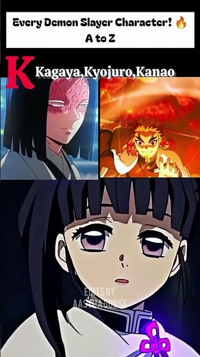 Every Demon Slayer Character A–Z ⚔️🔥#demonslayer#kimetsunoyaiba#animeedit#anime#shorts