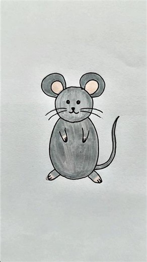 Cách vẽ con chuột đơn giản 🐭🐭 How to draw a mouse simply and beautifully