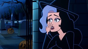 She is 100% that witch, but can Michelle Visage save Halloween?! 🧟‍♀️🎃 #DragRace 🎙️: Michelle Visage 🎨: Cartuna | RuPaul's Drag Race