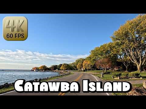Driving Around Beautiful Catawba Island, Ohio in 4k Video