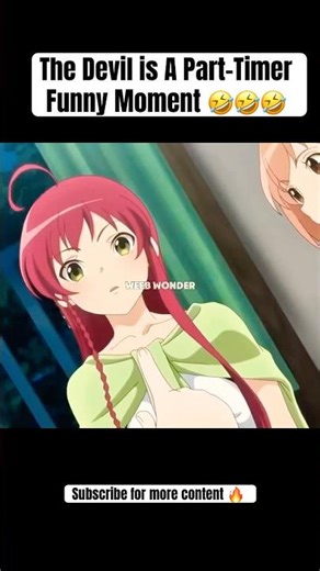 The Devil is a Part-Timer funny anime moments 😂 #anime #shortsfeed