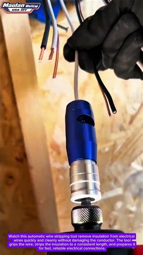 The Fastest Wire Stripping Tool You'll Ever See | Electrician Time Saver
