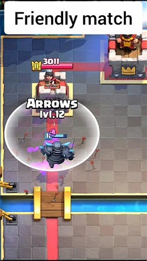 Princess Friendly Battle Vs Real Game #clashroyale #gaming