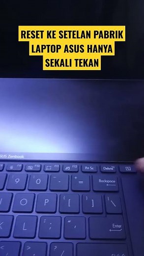 Cara Mudah Reset/Factory Default Laptop Asus #reset #install #windows