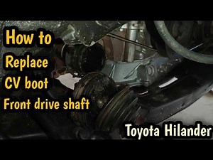 How to replace new front drive shaft's rubber boot