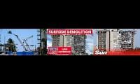 Mix of 3 videos from youtube : Surfside fl building collapse