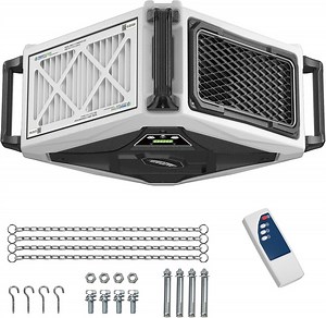 ALORAIR Hanging Intake Air Filtration Systems Woodworking 2 Stage Air Flow (580/780CFM) Remote Control, Shop Dust Collectors with Strong Vortex Fan for Garage, Work Shop, Home Use - Walmart.com