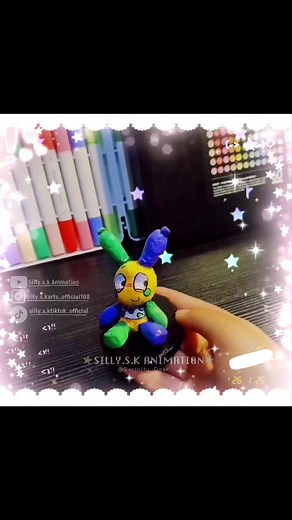 LOOEY AND PEBBLE'S CLAY FIGURE!!💜✨ (I'M NOT A PROFESSIONAL💔😔) #dandysworld #clay #figure