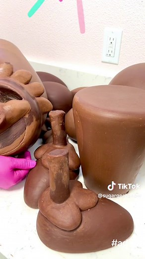 Gigantic Chocolate Yeti Sculpture for the Holidays