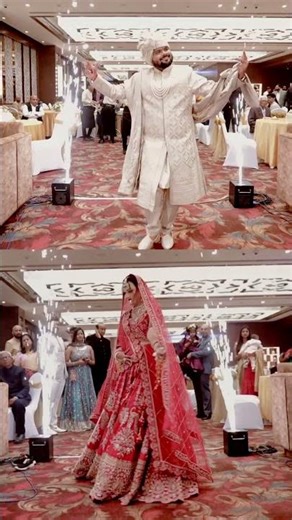 Bride Jewelry & Couple Entry ❤️ | Royal Wedding Stage Moments | Cinematic | Kangan Films #shorts