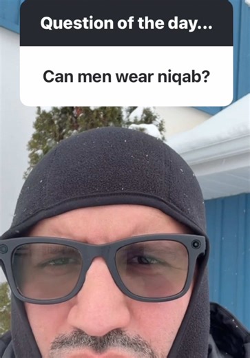 Can men wear #niqab ? Had to go #snow #tubing to answer this one 🤷‍♂️ #halal #islam