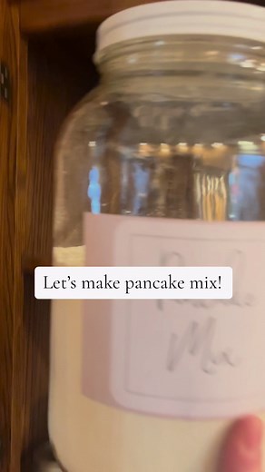Store bought pancake mix is kinda expensive and honestly the ingredients are not that great! Here’s an easy pancake mix recipe that you can make in bulk and pull out of the pantry when you’re ready to use! Dry Mix: 8 cups all purpose flour, 6 tablespoons baking powder, 4 teaspoons baking soda, 6 tablespoons sugar and 1 tablespoon of cinnamon (optional), mix them all in a large jar and set aside to use later! When you’re ready to make pancakes just mix 1 cup of your premade mix, 1 egg, 1 cup of m