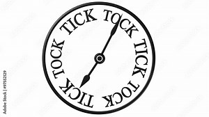 Tick Tock Clock animation