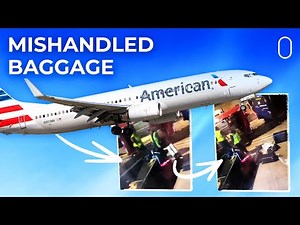 Caught On Camera: American Airlines Baggage Handlers Mishandling Bags