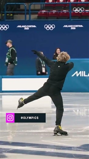 Ilia Malinin is always really impressive... even in practice 🤩⛸️ #figureskating #milanocortina2026