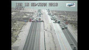 UPDATE: Southbound lanes of I-15 have reopened, but we are still awaiting word from Las Vegas Metro Police for details on the incident. You can watch the live traffic camera at ktnv.com/live2 | KTNV Channel 13 Las Vegas