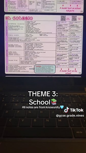 GCSE SPANISH! All notes are from Knowunity😝 #gcse #spanishtiktok #spain #revising #languages