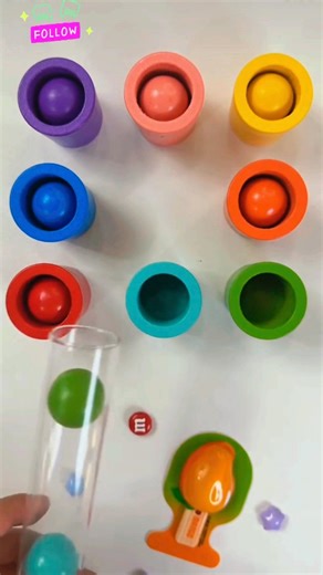 things_around_the_w0rld🌍🌎 on Instagram: "Color matching playing and learning activities for kids and toddlers #kidsactivities #kidsactivity #art #craft #toddler #trendingreels #viral #viralreels #follow #like #share #support"