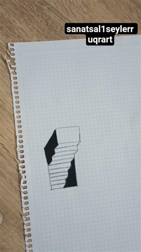 Easy 3D drawings, simple drawings, three-dimensional #art #simpledrawings #easydrawings #art