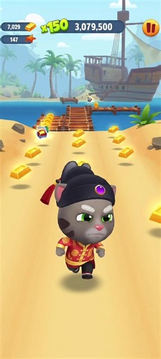 Talking Tom Gold Run Gameplay : Fortune Tom -9 #talkingtom #shorts