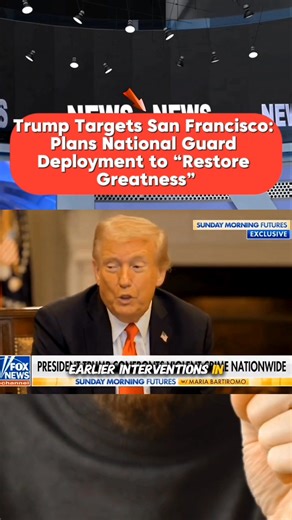 2.7K views · 418 reactions | Trump Targets San Francisco: Plans National Guard Deployment to “Restore Greatness” | Sci-Tech Channel | Facebook