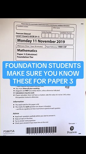 Essential GCSE Maths Foundation Tips for Paper 3