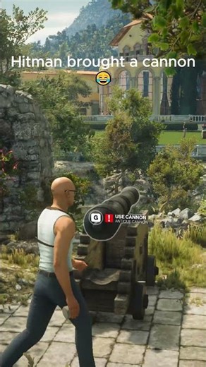 That cannon was personal 💀💥 #hitman #gaming #fun #funny #hitman3 #gameplay #fyp