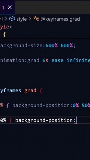 Animated gradient background using css #csscoding #coding #webdesign