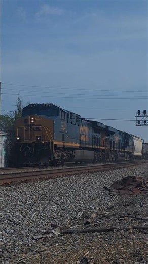 CSX local train L619 departs Raleigh NC at Powell Drive 3/26/2016