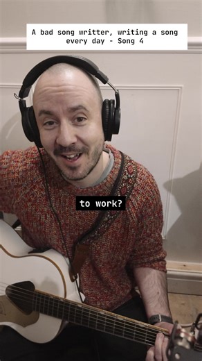 I’m a bad songwriter. To try and become an OK songwriter, I’m going to write 365 songs in a year. I hope this improves my writing, singing, guitar playing, the whole shebang. THIS is song 4 - about how we all have to work