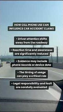 How Cell Phone Use Causes Car Accidents #shorts