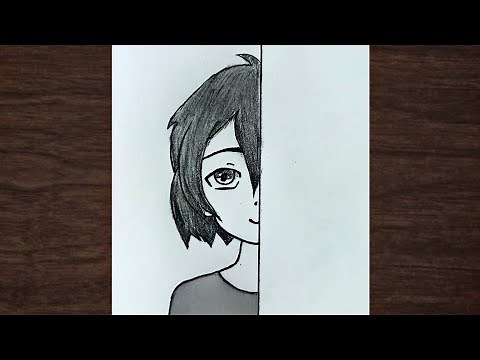 how to draw cute anime girl || easy drawing ideas for beginners