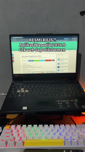 Rilis aplikasi dapodik 2025.b #dapodik #operatorsekolah #sekolah #fyp