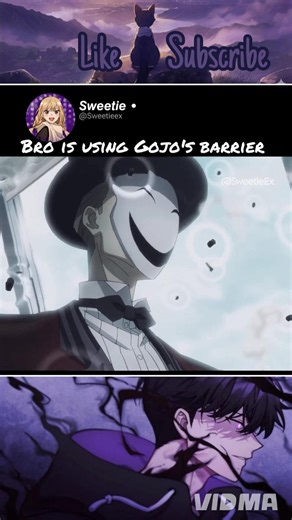 Bro's using Gojo's barrier💀🖾