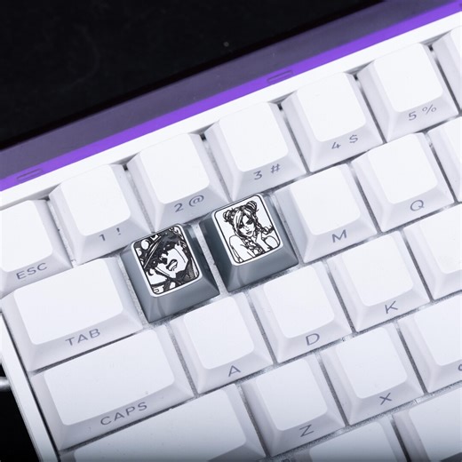 Engraved Hero Duo Panel Metal Keycap Set Manga Inspired Artisan Keycaps for Mechanical Keyboard Anime Style Custom Keycaps for Gift - Etsy