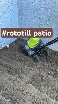 rototilling. don't run over your cord | #patio Keep going | part 16 patio paver project