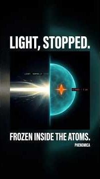 Light, stopped. Inside the atoms.