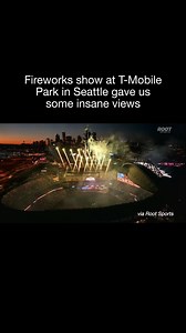 112K views · 1K reactions | Baseball, fireworks, and a gorgeous sunset beyond the Seattle skyline  (: Root Sports) | CBS Sports | Facebook