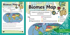 Biomes Map (Ages 5 - 7)