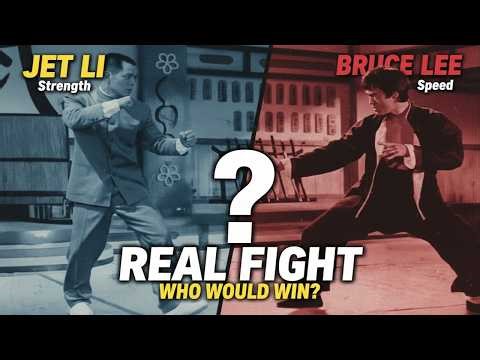🔥 Jet Li 🥋 vs Bruce Lee 🐉 | Real Fight Who Wins?