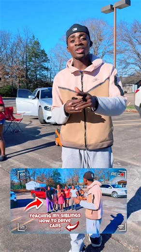 Chrispin mk on Instagram: "Teaching my siblings how to drive"