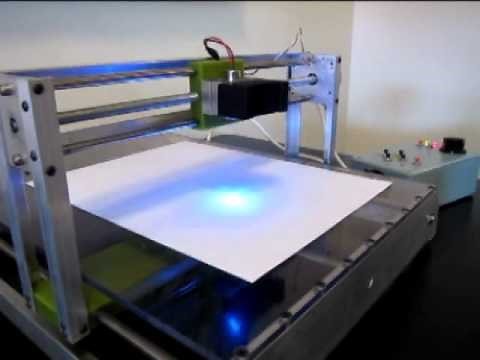 DIY Blu-ray Laser CNC Machine
