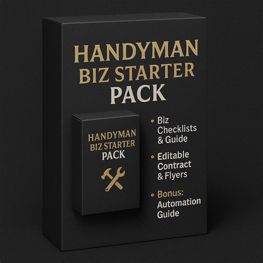 Handyman Business Starter Kit Part A — Guides   Social Media Pack - Etsy