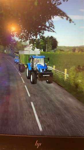 New Holland T7 carting barley fs19